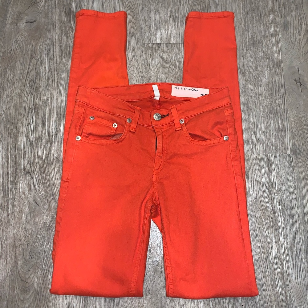 HP π Rag & Bone | Skinny Red Jean - Picture 1 of 6